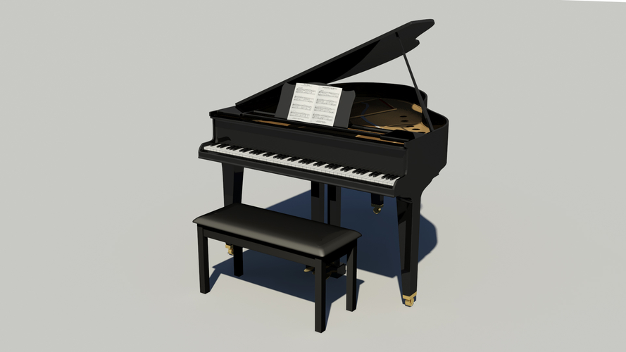 a Grand Piano 3D Print 225556 a Grand Piano 3D Print 225556