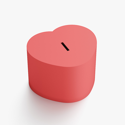 Heart coin box 3D Print 225640 Heart coin box 3D Print 225640