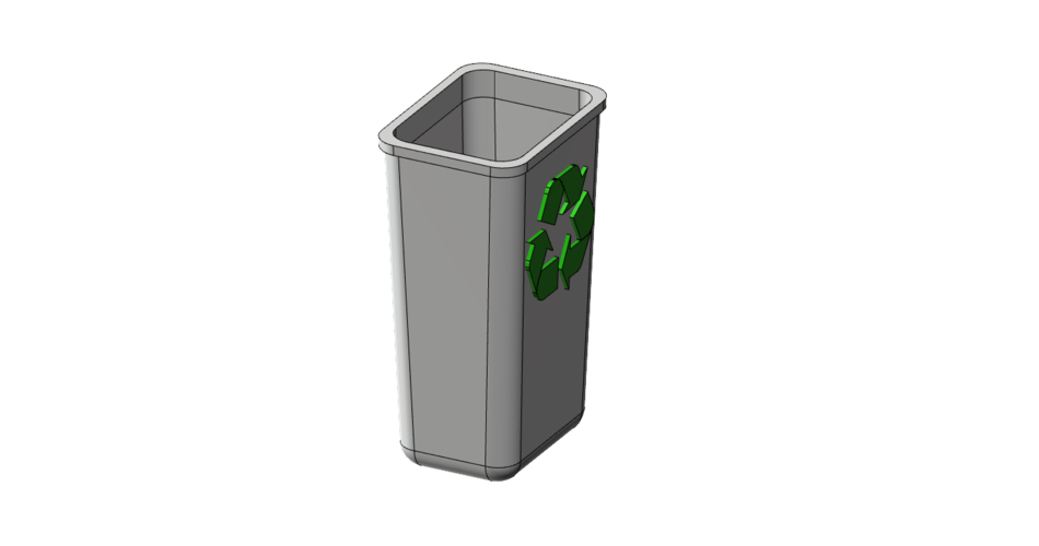 recycle bin 1/10 3D Print 225855 recycle bin 1/10 3D Print 225855