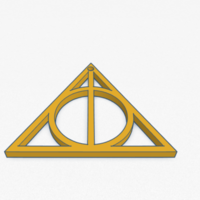 Small Deathly Hallows Key chain 3D Printing 226007