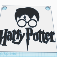 Small Harry Potter Wall Art 3D Printing 226009