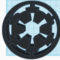 Small The Empire From Star Wars Logo 3D Printing 226019