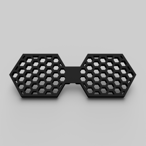 Hexagon Bow Tie 3D Print 226498