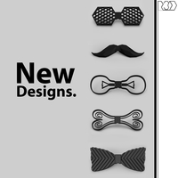Small Full  collection of 5 bow ties  3D Printing 226508