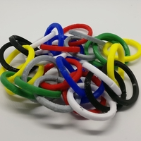 Small Split Rings for Magician's Chain 3D Printing 226563