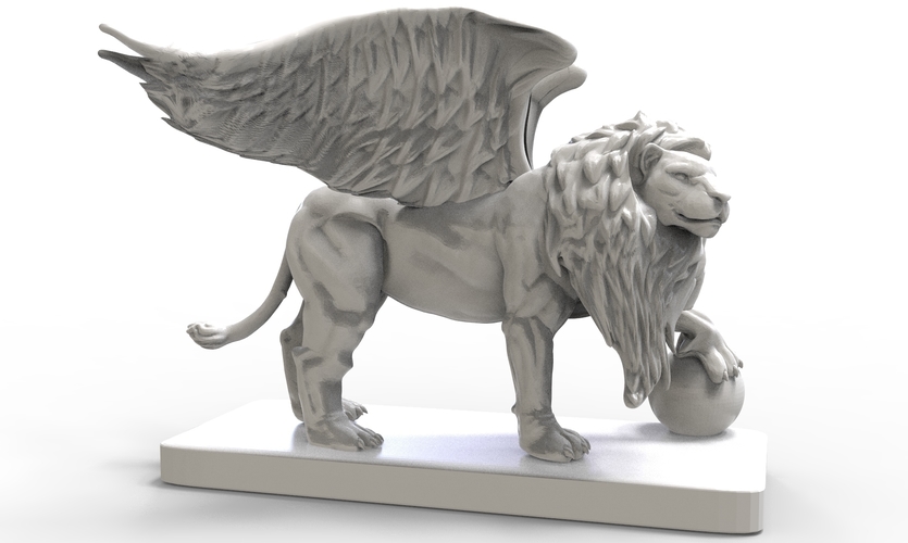 Lion Gargoyle 3D Print 226587 Lion Gargoyle 3D Print 226587