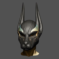 Small Anubis Helmet For Cosplay 3D Printing 226597