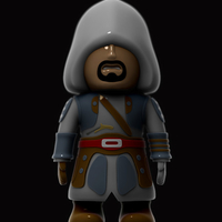 Small Assassins Creed pirate 3D Printing 227003