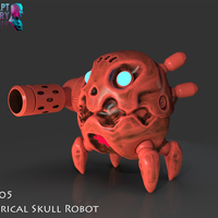 Small Robot Skull 3D Printing 227323