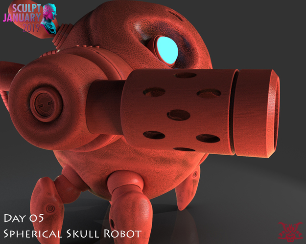 Robot Skull 3D Print 227333