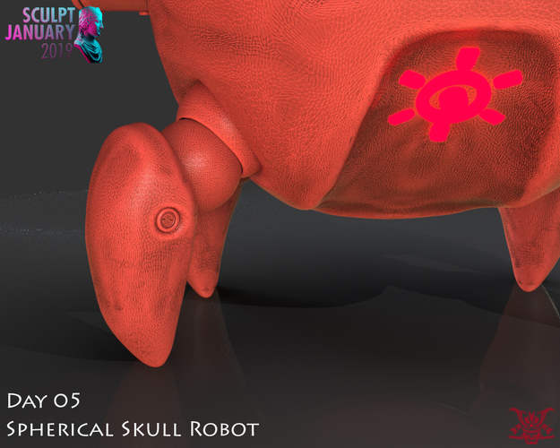 Robot Skull 3D Print 227334