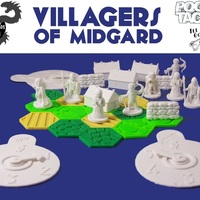 Small Pocket-Tactics Villagers of Midgard 3D Printing 2274