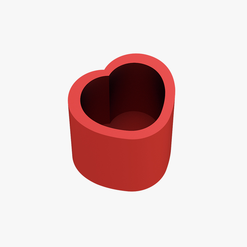 Pencil cup heart 3D Print 227764 Pencil cup heart 3D Print 227764