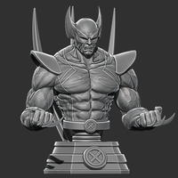 Small Wolverine bust from Marvel - 3D print - STL file 3D Printing 227853