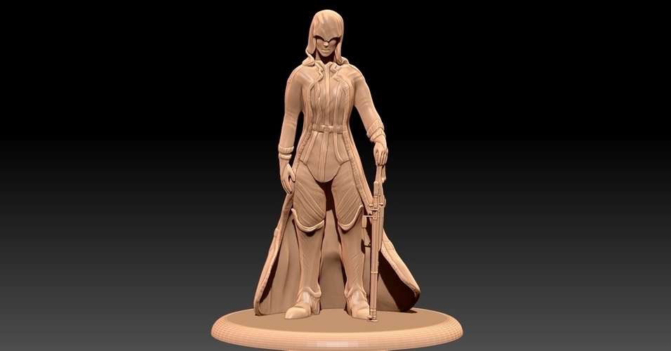 Sci-Fi Elf - Tabletop Miniature 3D Print 227956 Sci-Fi Elf - Tabletop Miniature 3D Print 227956