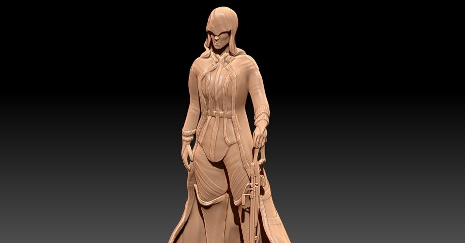 Sci-Fi Elf - Tabletop Miniature 3D Print 227960 Sci-Fi Elf - Tabletop Miniature 3D Print 227960