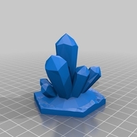 Small Warhammer Underworlds - Crystal Cluster Obstruction Terrain 3D Printing 228563