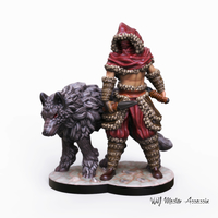 Small 32mm Miniature Wolf Master Assassin 3D Printing 228696