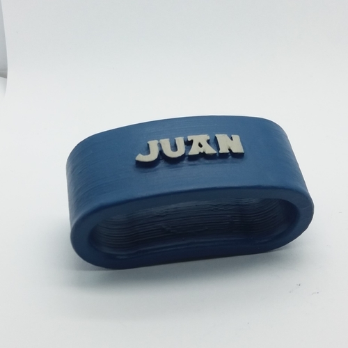 JUAN 3D Napkin Ring with lauburu 3D Print 228706 JUAN 3D Napkin Ring with lauburu 3D Print 228706