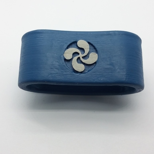 JUAN 3D Napkin Ring with lauburu 3D Print 228708 JUAN 3D Napkin Ring with lauburu 3D Print 228708