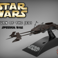 Small Star Wars - Return of the Jedi Speeder Bike 3D Printing 228740