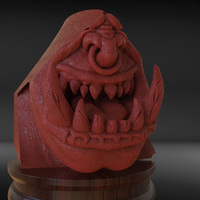 Small Orc Bust Nose and Mouth 3D Printing 228806