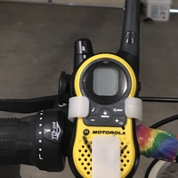 Small Bicycle Mount for Walkie Talkie 3D Printing 228857