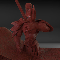 Small Stylized Fantasy Knight 3D Printing 229043