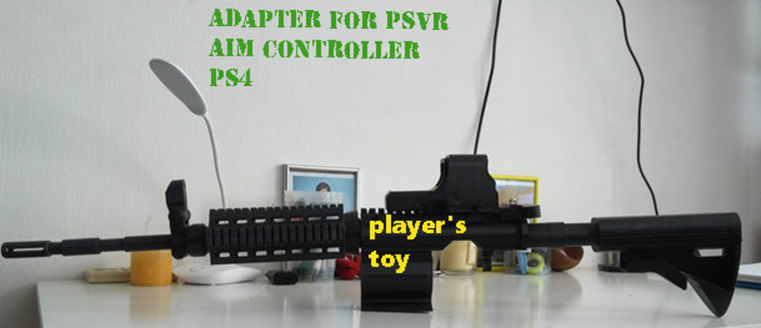 Ps4 VR aim controller adapted 3D Print 229081 Ps4 VR aim controller adapted 3D Print 229081