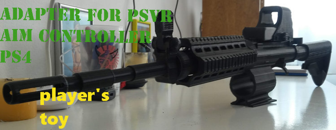 Ps4 VR aim controller adapted 3D Print 229082 Ps4 VR aim controller adapted 3D Print 229082