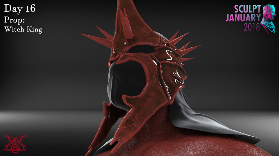 The Witch King Helmet 3D Print 229250
