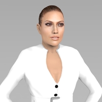 Small Jennifer Lopez ready for full color 3D printing 3D Printing 230237