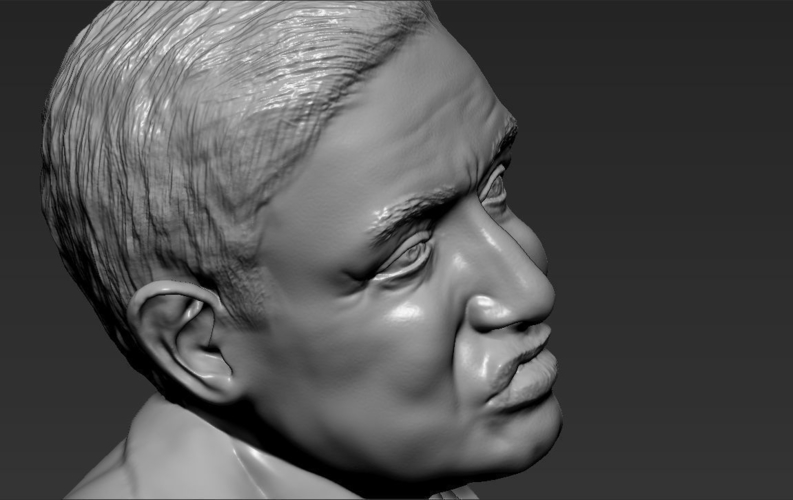 Stephen Hawking bust ready for full color 3D printing 3D Print 230656 Stephen Hawking bust ready for full color 3D printing 3D Print 230656