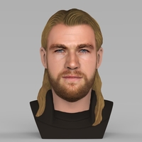 Small Thor Chris Hemsworth Avengers bust full color 3D printing ready 3D Printing 230794
