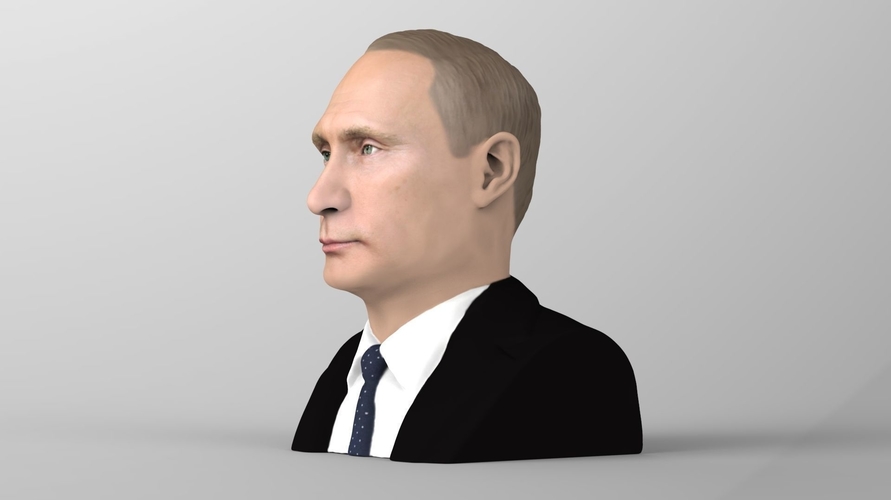 Vladimir Putin bust ready for full color 3D printing 3D Print 231005 Vladimir Putin bust ready for full color 3D printing 3D Print 231005