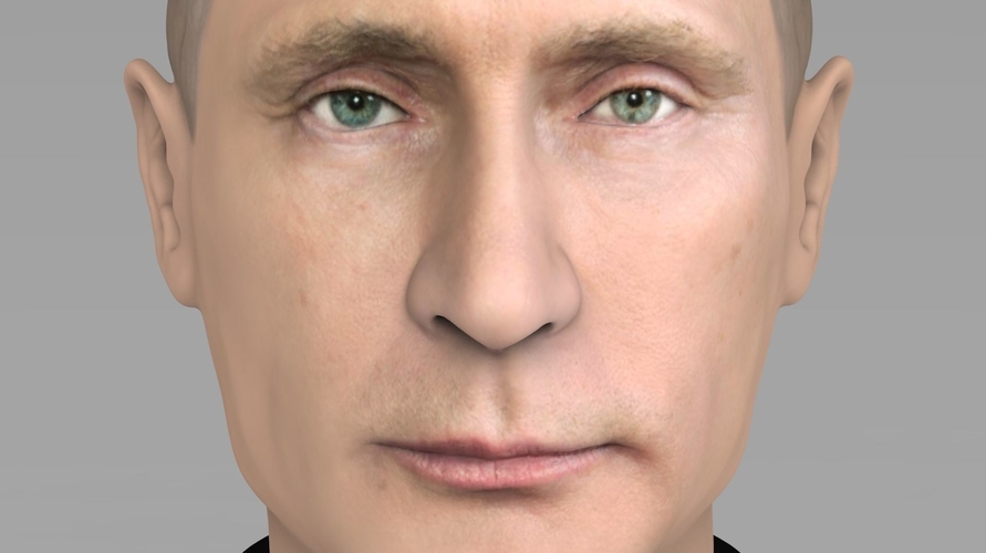 Vladimir Putin bust ready for full color 3D printing 3D Print 231006 Vladimir Putin bust ready for full color 3D printing 3D Print 231006