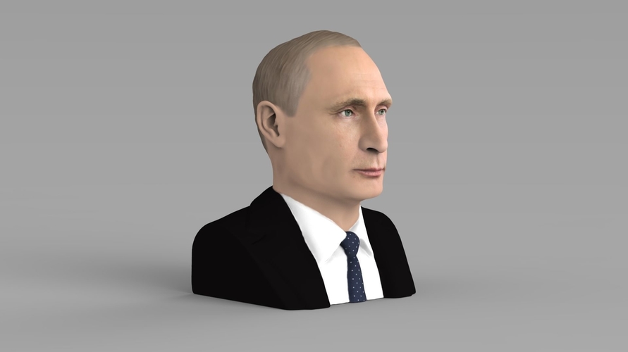 Vladimir Putin bust ready for full color 3D printing 3D Print 231007 Vladimir Putin bust ready for full color 3D printing 3D Print 231007