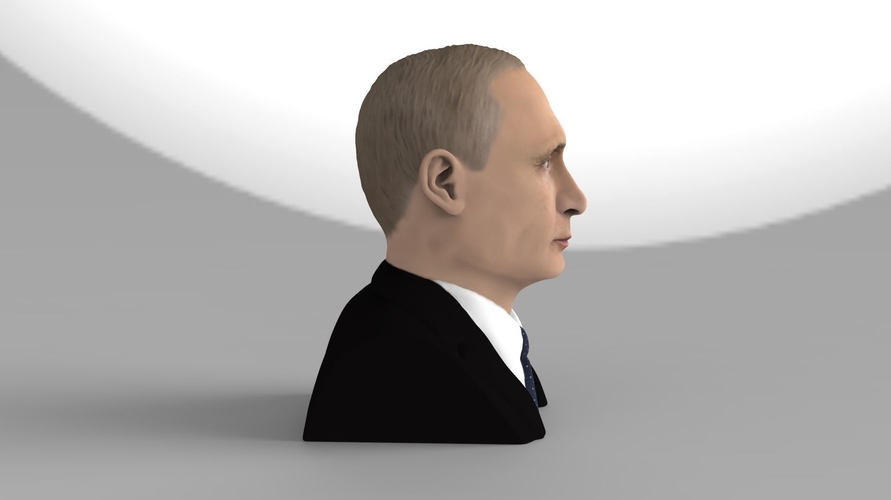 Vladimir Putin bust ready for full color 3D printing 3D Print 231008 Vladimir Putin bust ready for full color 3D printing 3D Print 231008