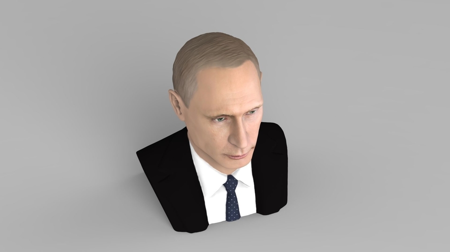 Vladimir Putin bust ready for full color 3D printing 3D Print 231010 Vladimir Putin bust ready for full color 3D printing 3D Print 231010