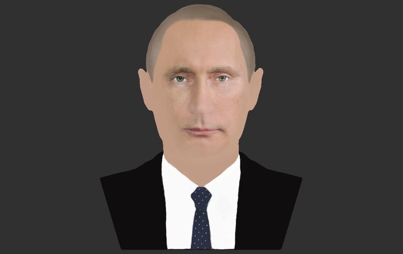 Vladimir Putin bust ready for full color 3D printing 3D Print 231014 Vladimir Putin bust ready for full color 3D printing 3D Print 231014