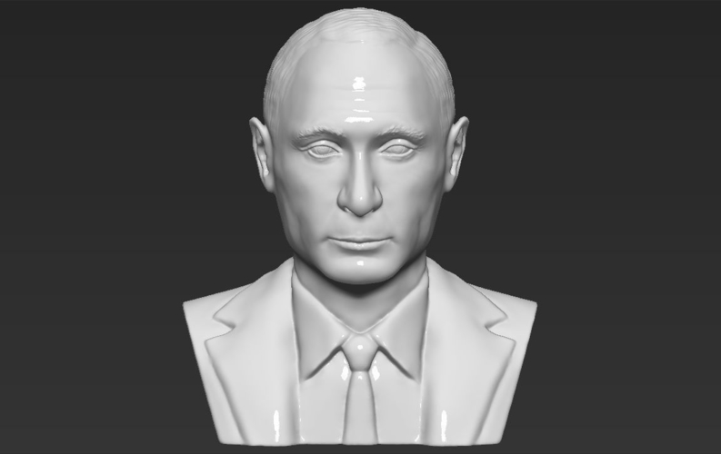 Vladimir Putin bust ready for full color 3D printing 3D Print 231015 Vladimir Putin bust ready for full color 3D printing 3D Print 231015
