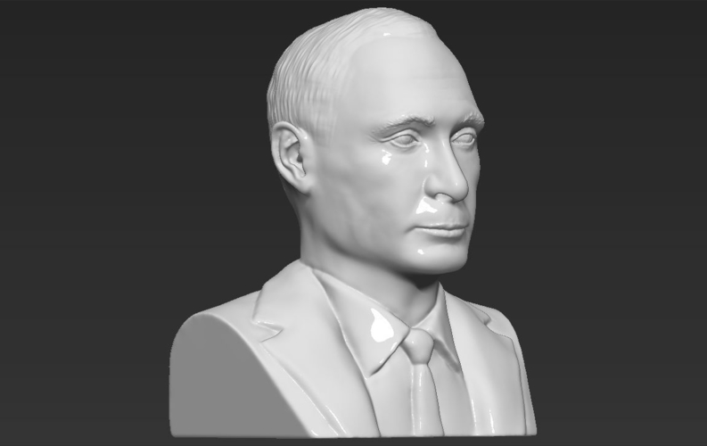Vladimir Putin bust ready for full color 3D printing 3D Print 231018 Vladimir Putin bust ready for full color 3D printing 3D Print 231018