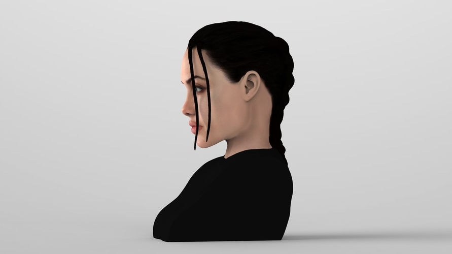 Lara Croft Angelina Jolie bust ready for full color 3D printing 3D Print 231493