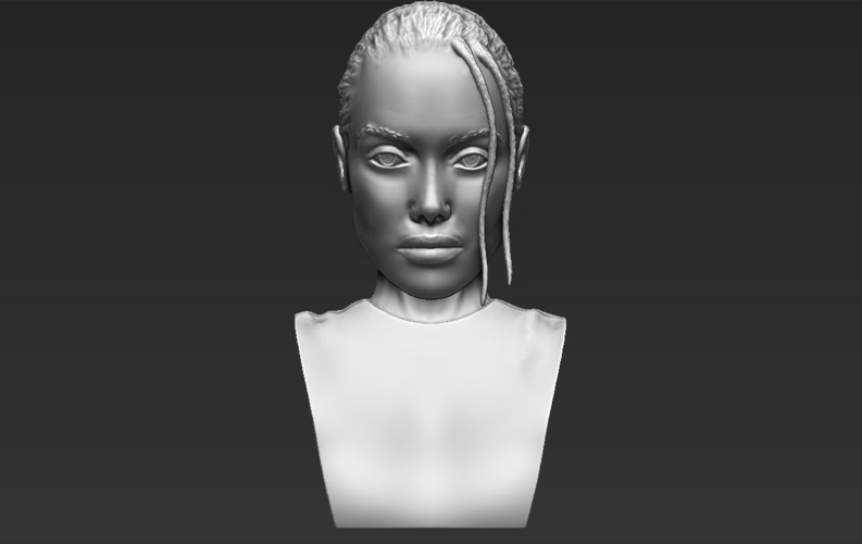 Lara Croft Angelina Jolie bust ready for full color 3D printing 3D Print 231500