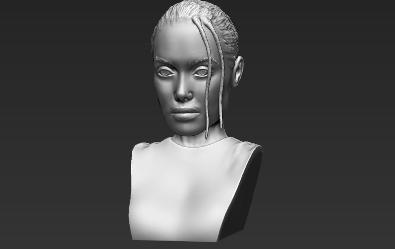 Lara Croft Angelina Jolie bust ready for full color 3D printing 3D Print 231502