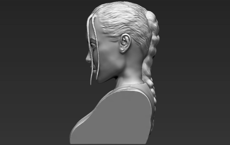 Lara Croft Angelina Jolie bust ready for full color 3D printing 3D Print 231503