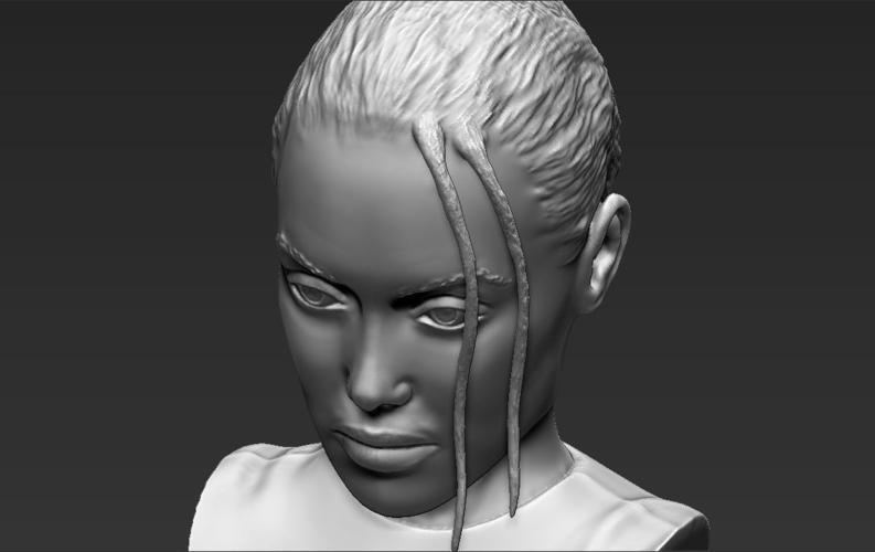 Lara Croft Angelina Jolie bust ready for full color 3D printing 3D Print 231506