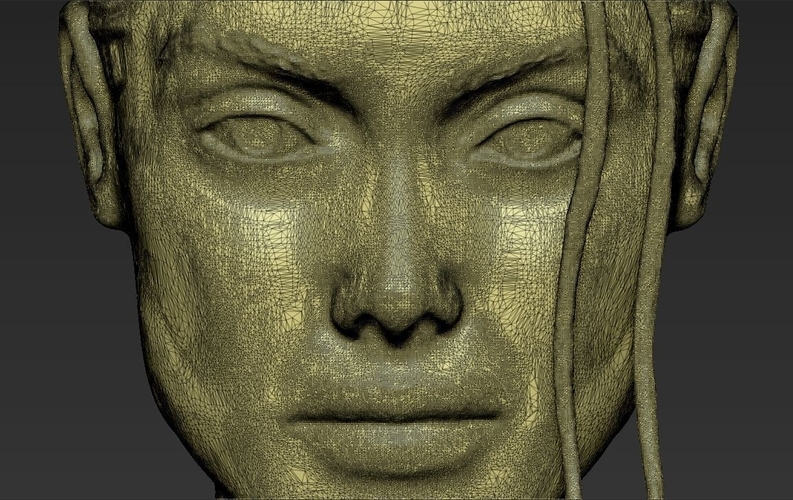 Lara Croft Angelina Jolie bust ready for full color 3D printing 3D Print 231509