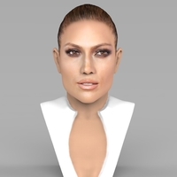Small Jennifer Lopez bust ready for full color 3D printing 3D Printing 231657