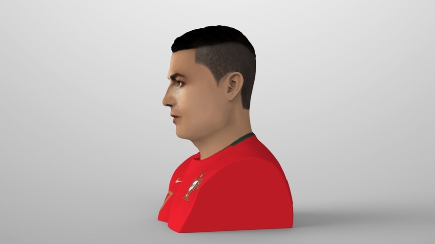 Cristiano Ronaldo bust ready for full color 3D printing 3D Print 231701 Cristiano Ronaldo bust ready for full color 3D printing 3D Print 231701